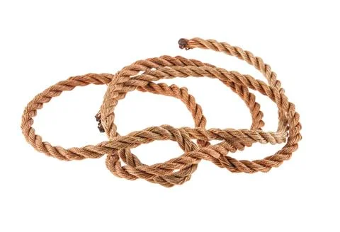 Rope isolated on white background Stock Photos
