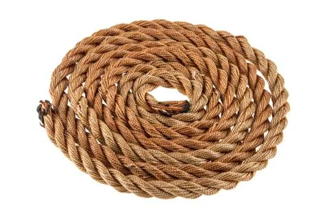 Rope isolated on white background Stock Photos