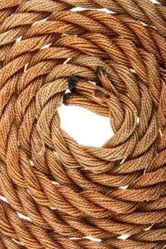 Rope isolated on white background Stock Photos