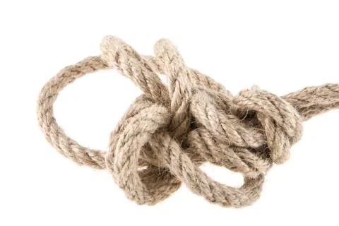 Rope isolated on white background Stock Photos