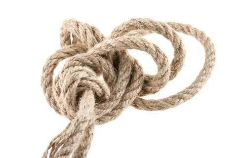 Rope isolated on white background Stock Photos
