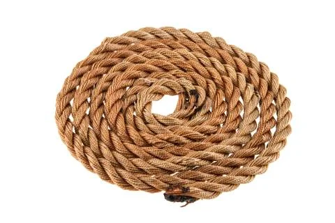 Rope isolated on white background Stock Photos