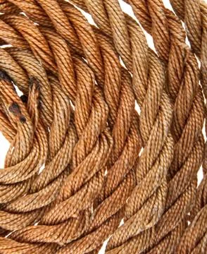 Rope isolated on white background Stock Photos