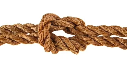 Rope isolated on white background Stock Photos