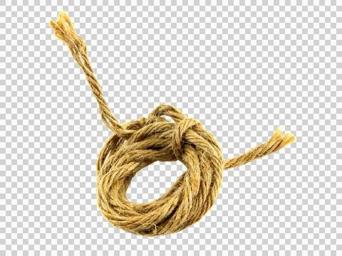 Rope isolated on white background. Foto stock