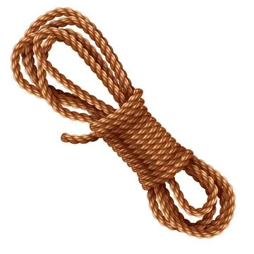 Rope Isolated on white Stock Illustration