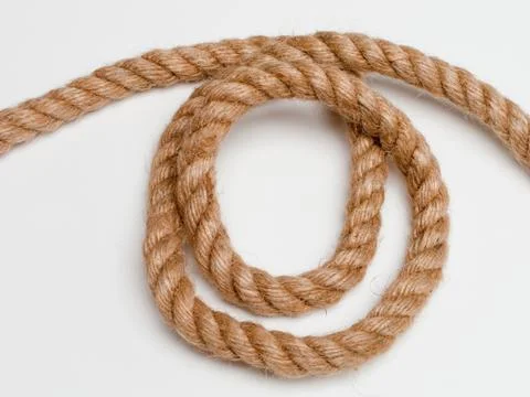 Rope isolated on white Stock Photos