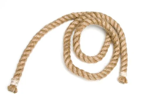 Rope isolated on white Stock Photos