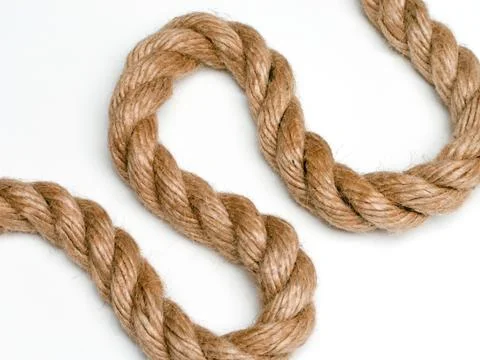 Rope isolated on white Stock Photos
