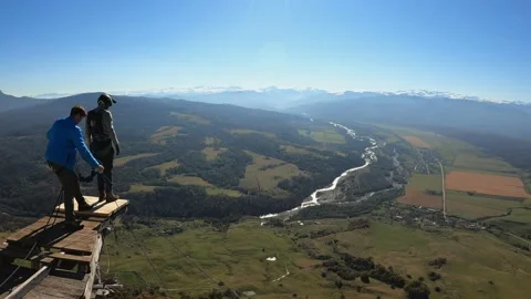 Rope jumping, a man jumps from a cliff, free fall, a man falls from a height Stock Footage 171958244