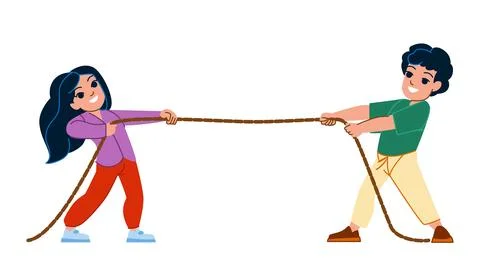 Rope kid vector Stock Illustration