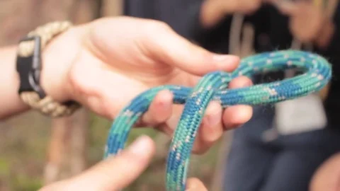 Rope knot Stock Footage 71555207