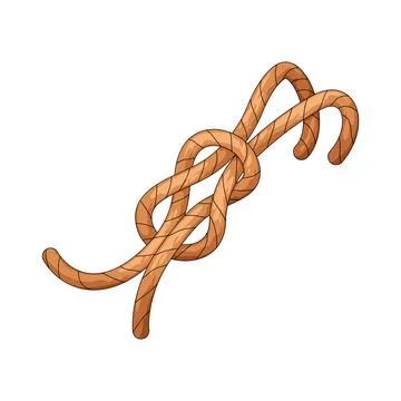 Rope knot illustration Stock Illustration