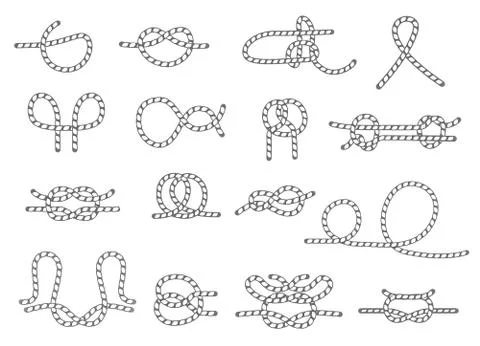 Rope knot isolated vector icon Stock Illustration
