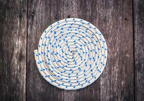Rope with knotted Stock Photos