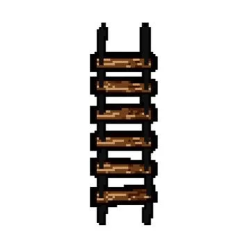 Rope ladder illustration representing challenge and progress Illustrazione stock