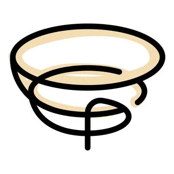 Rope lasso icon vector flat Stock Illustration