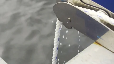 Rope lifting anchor slowmotion 库存影片 73132886