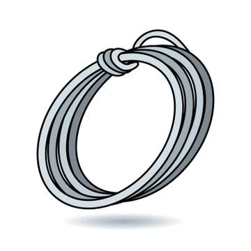 Rope linear icon Stock Illustration