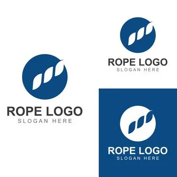 Rope logo using a vector illustration design template Stock Illustration