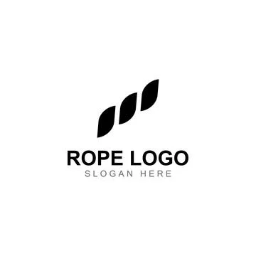 Rope logo using a vector illustration design template Stock Illustration