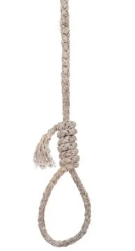 Rope with a loop and knot Stock Photos
