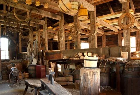 Rope making workshop Stock Photos