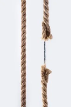 Rope with metal cable Stock Photos