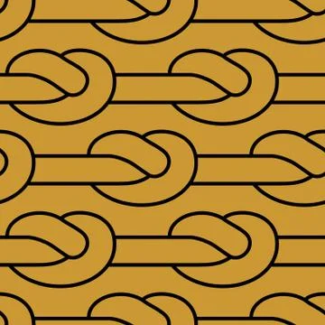 Rope node pattern. Bonded twine ornament.  Textile texture Иллюстрация