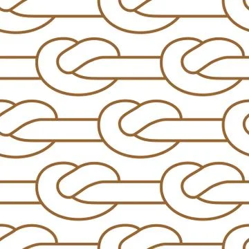 Rope node pattern. Bonded twine ornament.  Textile texture イラスト素材