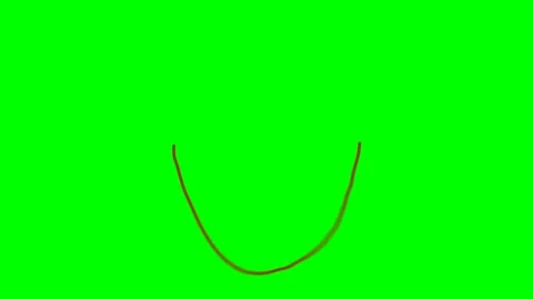 Rope or necklace that is connected on both sides is released and it shakes and Stock Footage 285951150