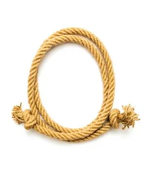 Rope oval frame Stock Photos
