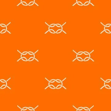 Rope pattern vector orange Stock Illustration