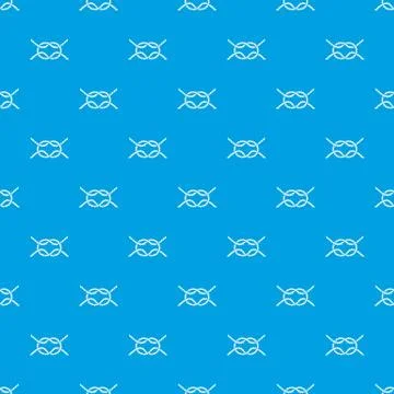 Rope pattern vector seamless blue Illustrazione stock