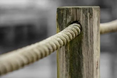 Rope &amp; post Stock Photos