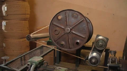 Rope Production Machine Stock Footage 137772058