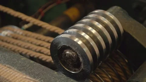 Rope Production Machine Stock Footage 137772264