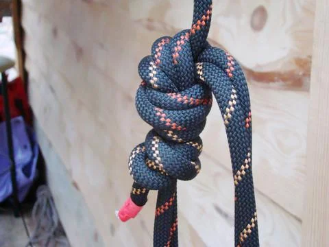 Rope for rope access Foto stock