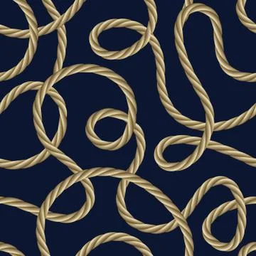 Rope Seamless Pattern 스톡 일러스트