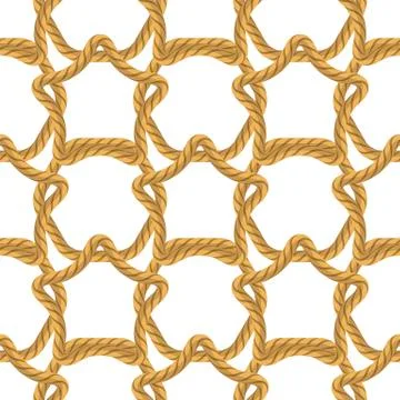 Rope Seamless Pattern Stock Illustration