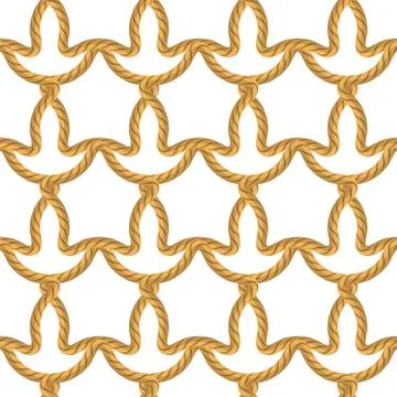 Rope Seamless Pattern Illustrazione stock