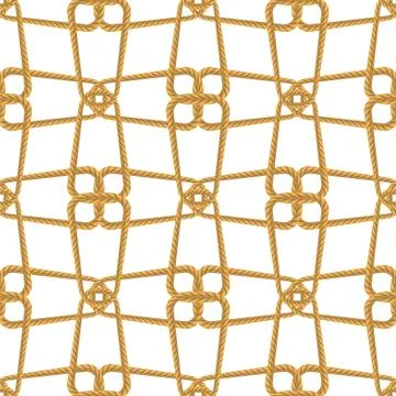 Rope Seamless Pattern Illustrazione stock
