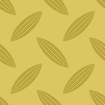 Rope Seamless Pattern with Knots on Yellow Backround Stock Illustration