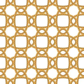 Rope Seamless Pattern. Rope Texture Illustrazione stock