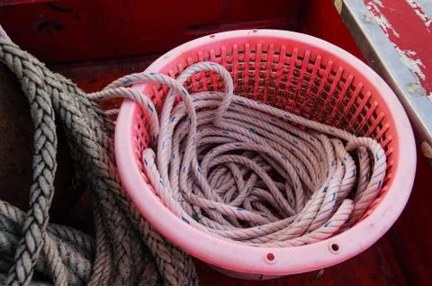 Rope on ship Stock Photos