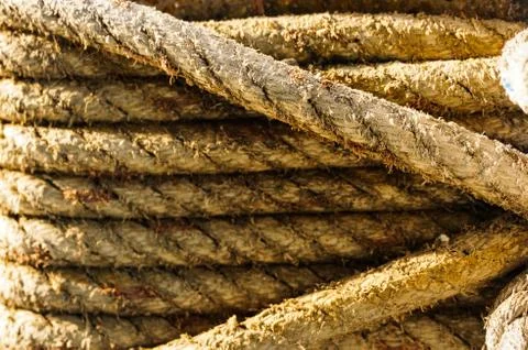 Rope on ship Stock Photos