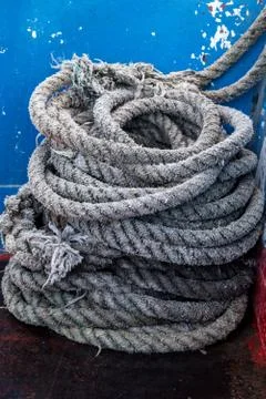 Rope of ship Stock Photos