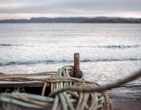 Rope of the ship Stock Photos