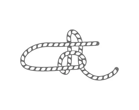 Rope slipknot isolated vector icon Stock Illustration