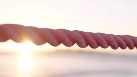 Rope With Sunset Stock Footage 70462469
